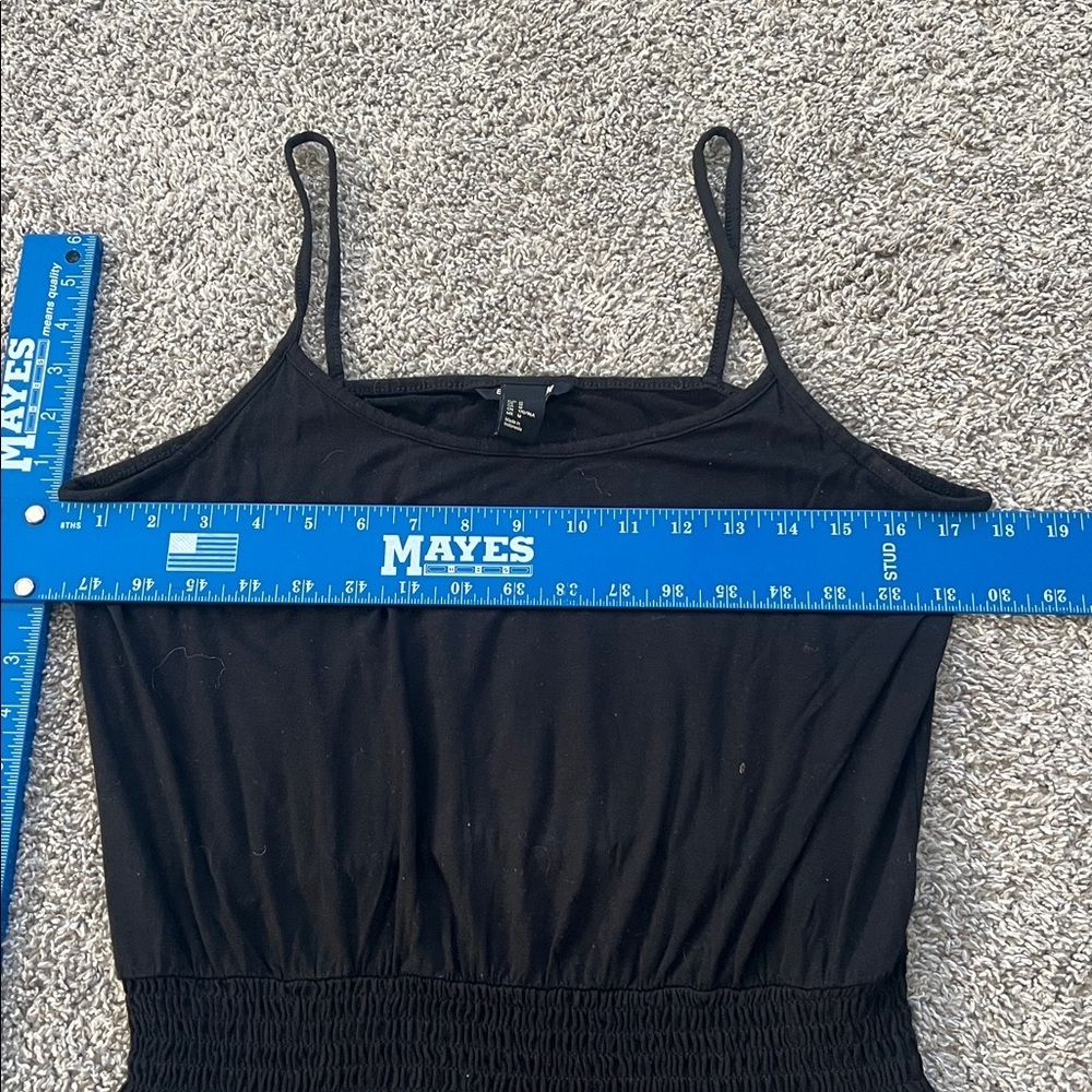 H&M Basic Black Mini Dress with Spaghetti Straps - Size M - Picture 10 of 11